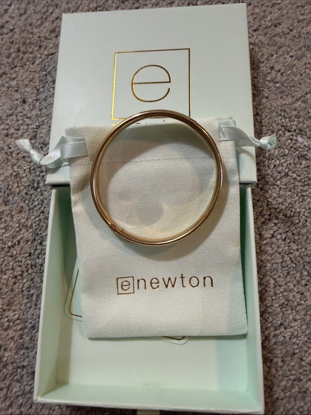 eNewton Classic Gold Bangle Bracelet